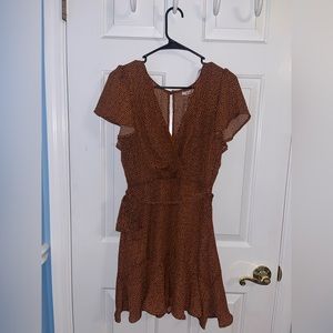 Francesca’s dress with tie in front, size large BRAND NEW